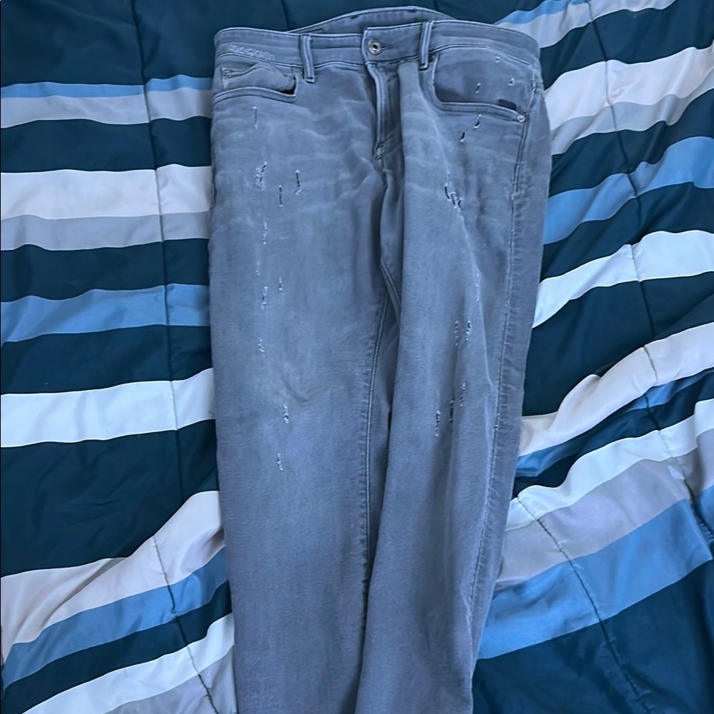 Mens lightly worn skinny grey G star Jeans
